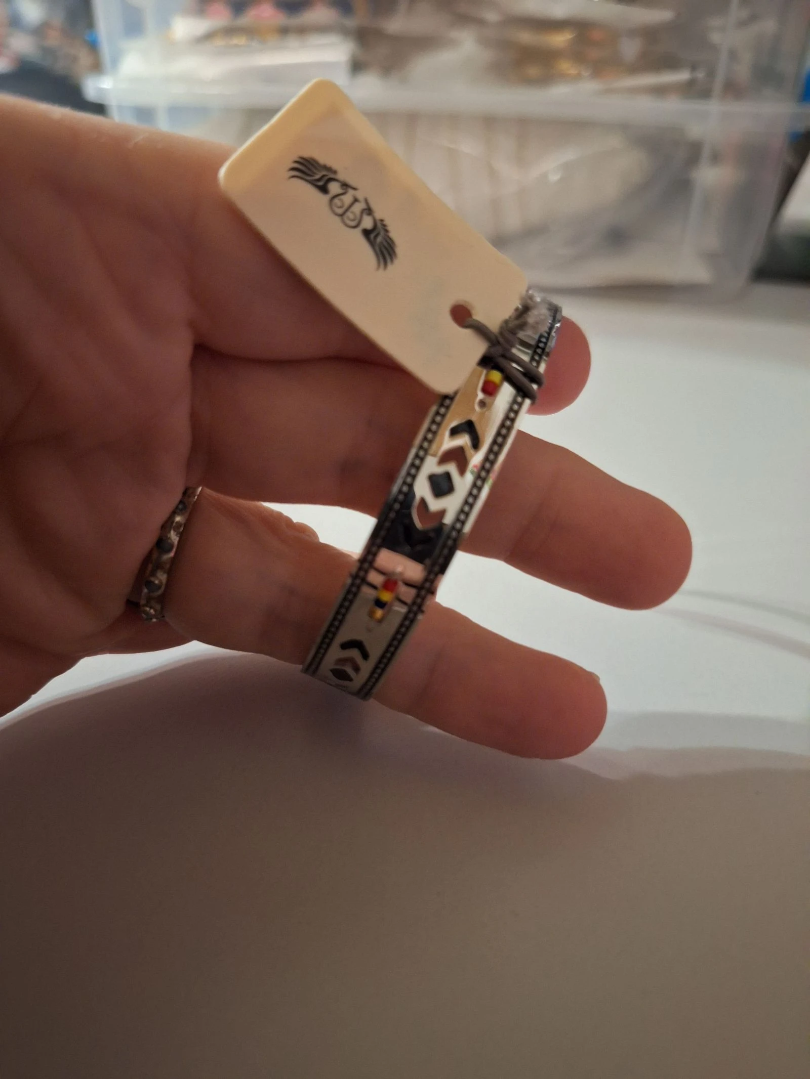 Joli bracelet réglable stainless steel